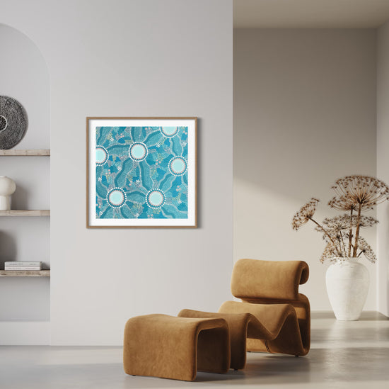 Gadang - Sea | Aboriginal Art Prints | By Clara Trindall