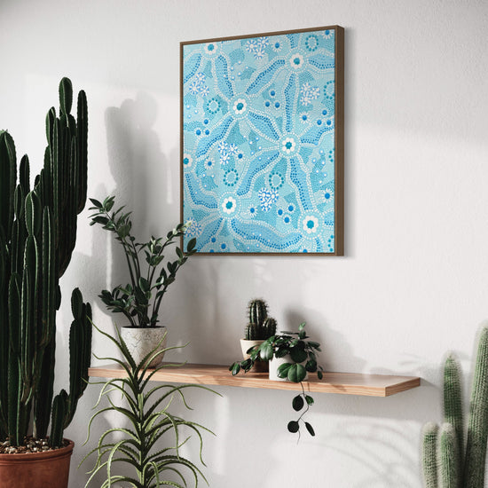 Nadyung - Healing water, water | Aboriginal Art Prints | By Clara Trindall