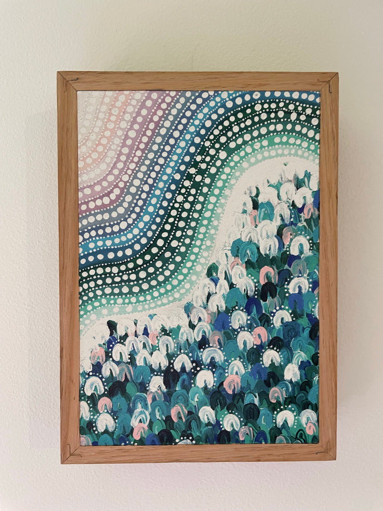 Changing Times | Unique Aboriginal Art Stone print 210mm x 150mm Krubi creative