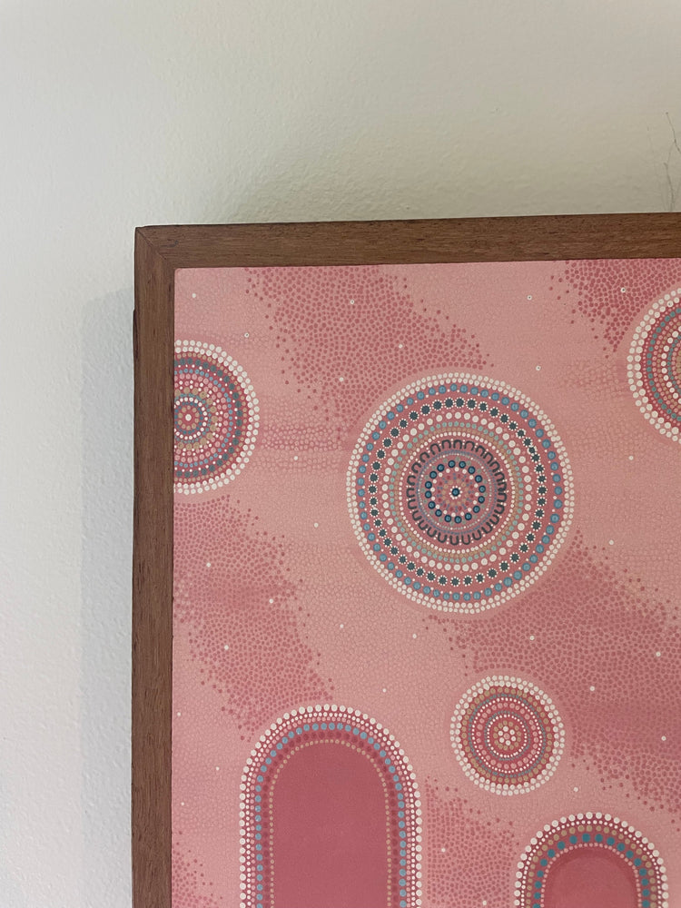 Connected in Love | Unique Aboriginal Art stone print Krubi creative