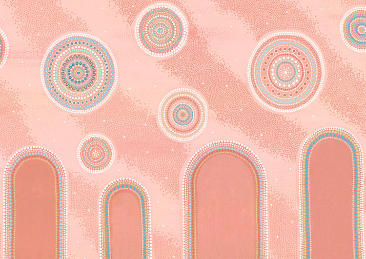 Connected in love | Limited edition - Aboriginal Art Prints | By Clara Trindall Krubi creative