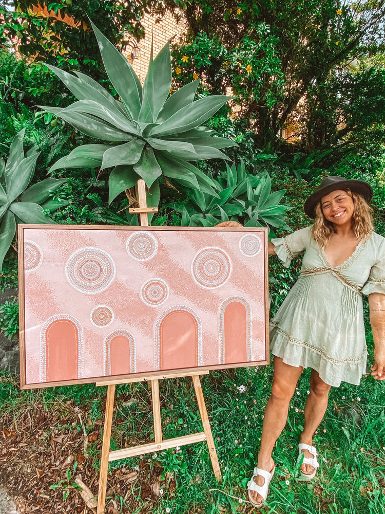 Connected in love | Limited edition - Aboriginal Art Prints | By Clara Trindall Krubi creative
