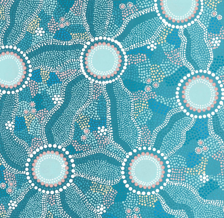 Gadang - Sea | Aboriginal Art Prints | By Clara Trindall Krubi creative