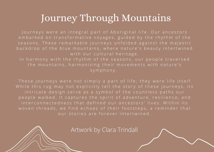 Journey through Mountains / Throw Rug Krubi creative