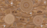 Golden Land | Aboriginal Art Print | By Clara and Emily Trindall Krubi creative