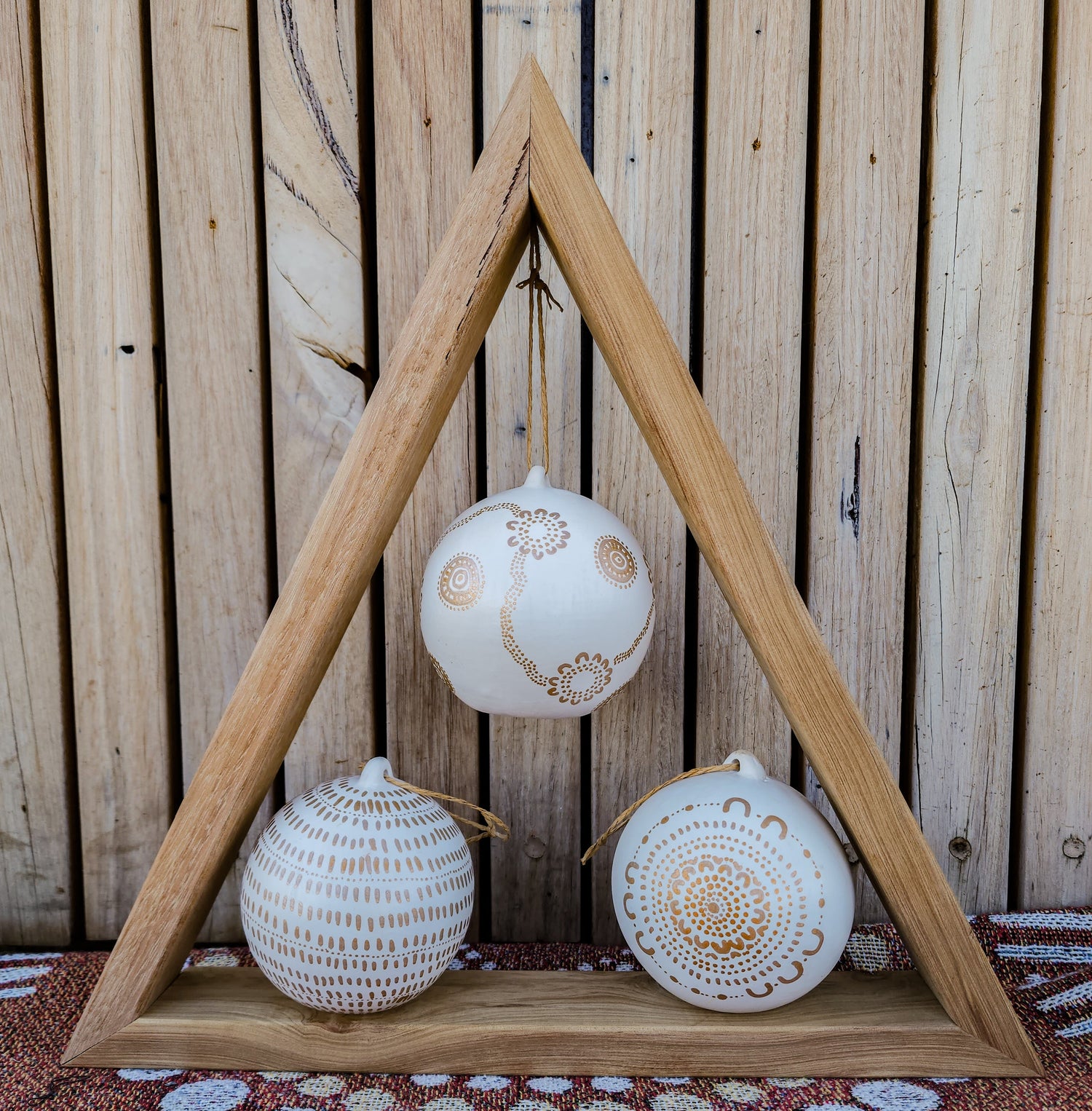 Indigenous Christmas Bauble Set of 3 Krubi creative