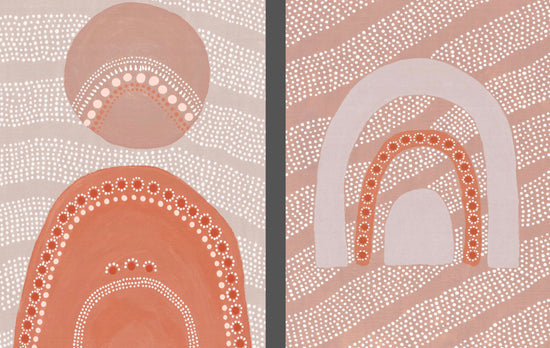 Set Of Two  |  A Parents love | Limited edition | Aboriginal Art Prints | By Emily Trindall